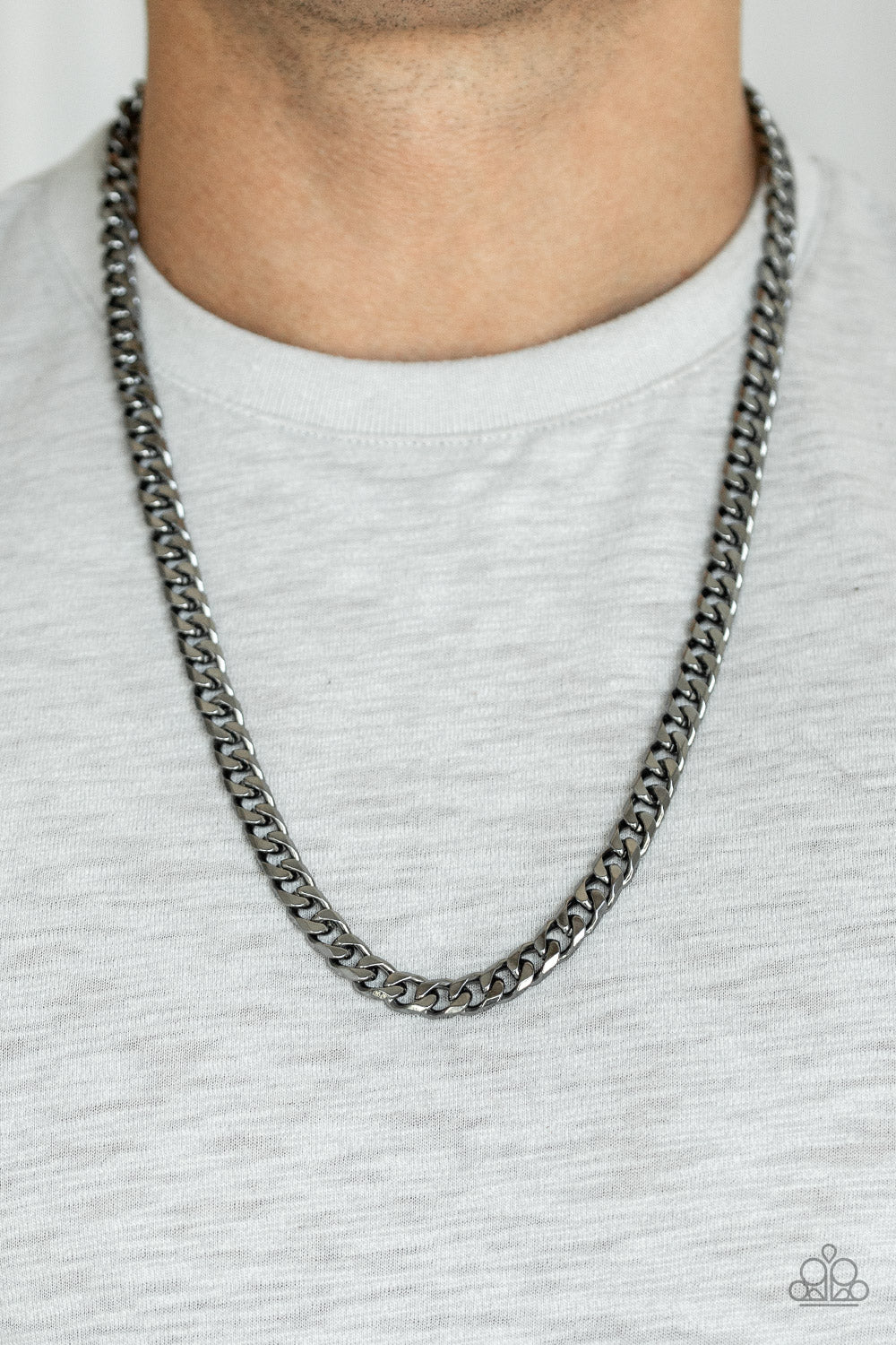 Paparazzi Necklace The Game CHAIN-ger - Black