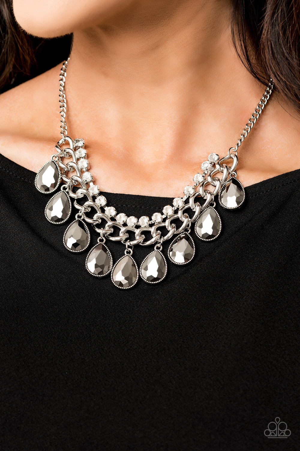 Paparazzi Necklace All Together-HEIR Now - Silver