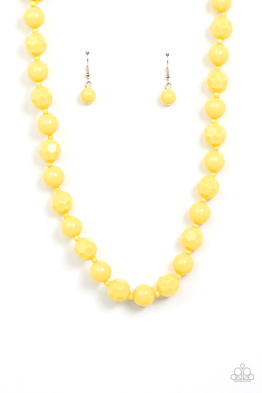 Paparazzi Necklace Popping Promenade - Yellow 