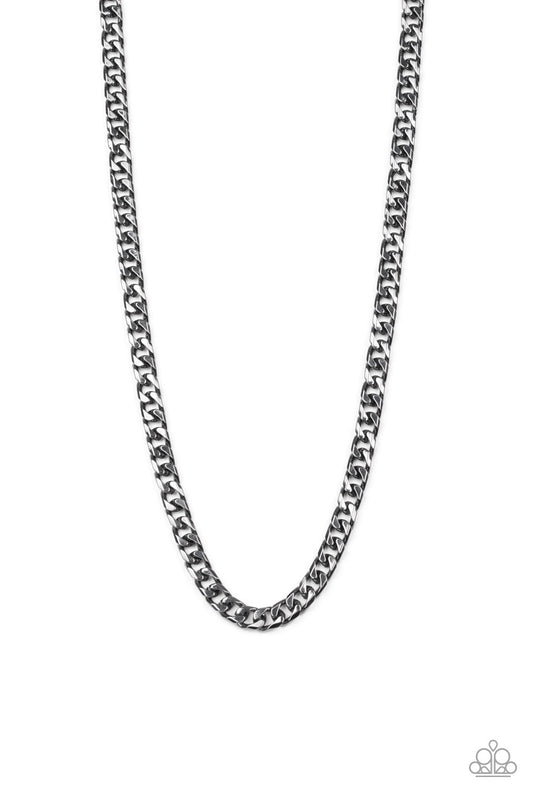 Paparazzi Necklace The Game CHAIN-ger - Black