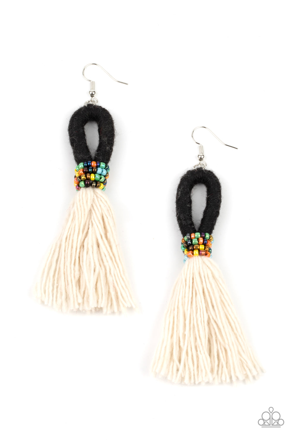 Paparazzi Earrings The Dustup - Black