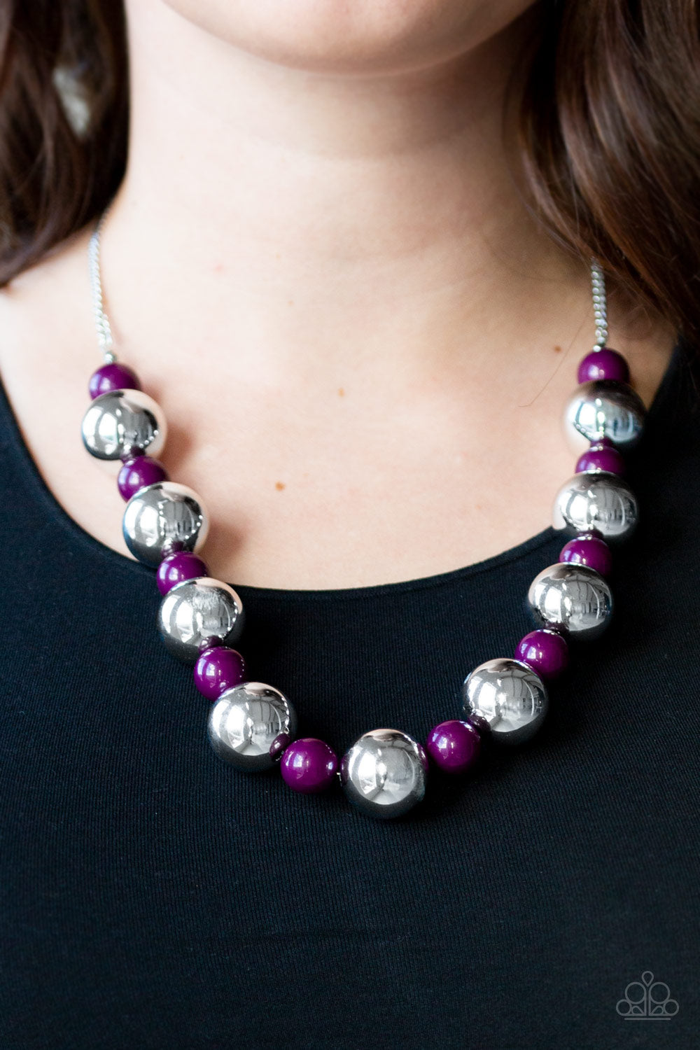 Paparazzi Necklace Top Pop - Purple