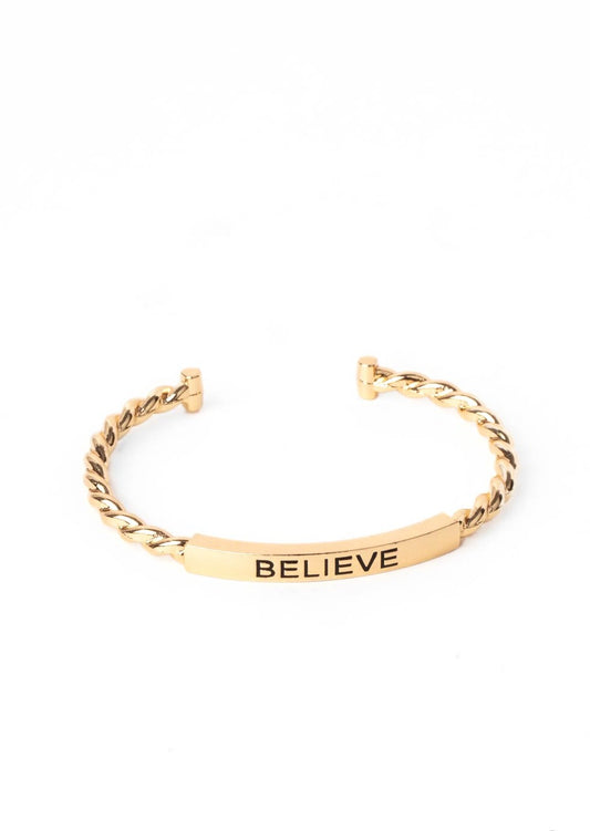 Keep Calm and Believe - Gold