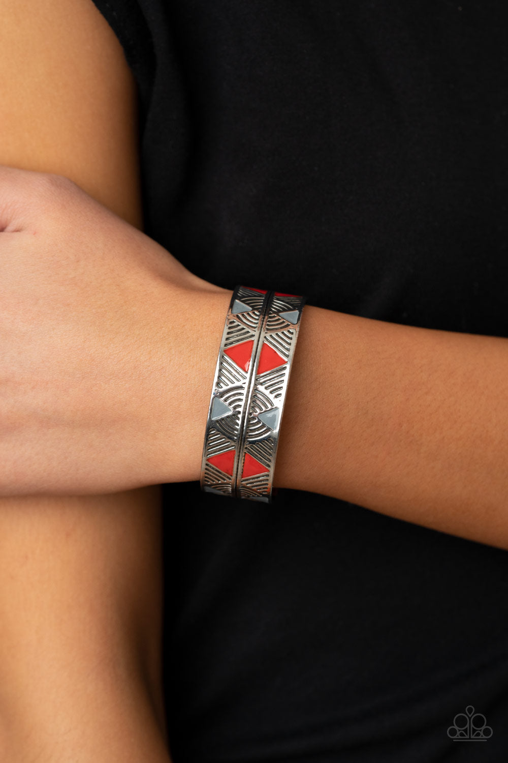 Paparazzi Bracelet Hidden Glyphs - Red