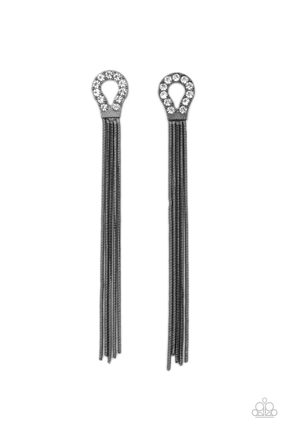 Paparazzi Earrings Dallas Debutante - Black