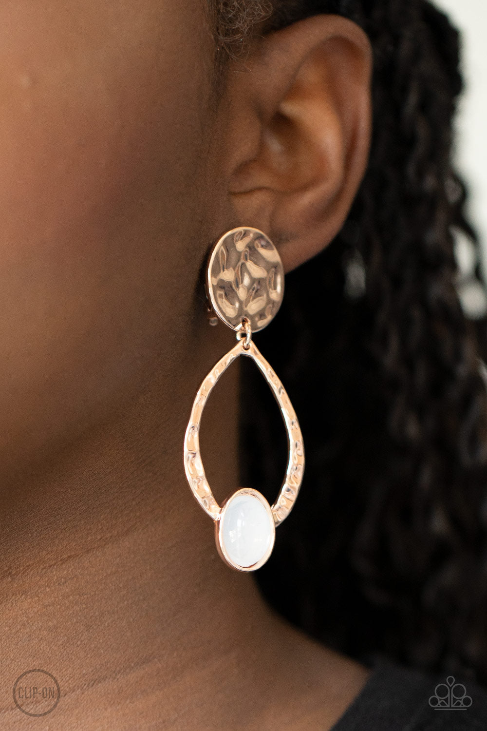 Opal Obsession - Rose Gold     CLIP-ON