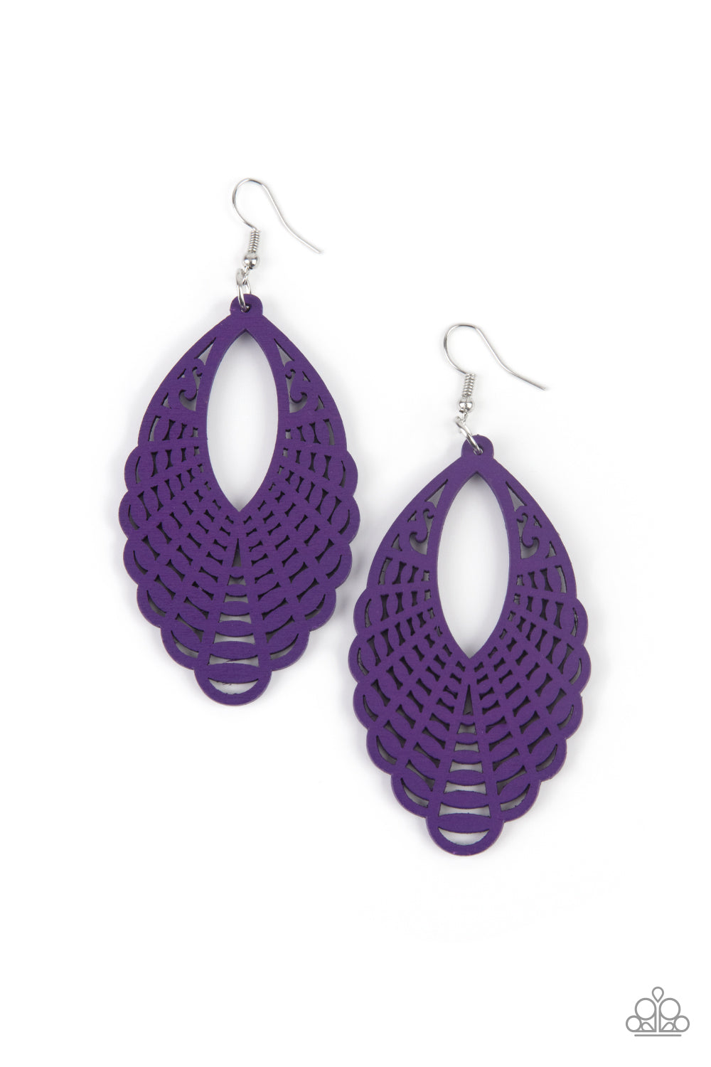 Paparazzi Earrings Tahiti Tankini - Purple